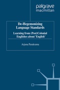 Cover: De-Hegemonizing Language Standards - Palgrave Macmillan