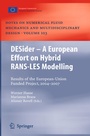 Cover: DESider - A European Effort on Hybrid RANS-LES Modelling - Springer
