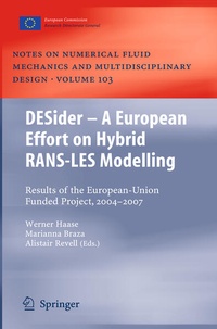 Enlarge image Cover: DESider - A European Effort on Hybrid RANS-LES Modelling - Springer
