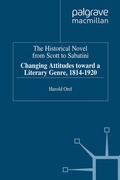 Cover: The Historical Novel from Scott to Sabatini - Palgrave Macmillan