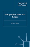 Cover: Wittgenstein, Frazer and Religion - Palgrave Macmillan