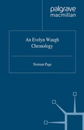 Cover: An Evelyn Waugh Chronology - Palgrave Macmillan