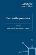 Cover: Ethics and Empowerment - Palgrave Macmillan