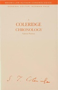 Cover: A Coleridge Chronology - Palgrave Macmillan