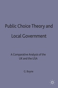 Cover: Public Choice Theory and Local Government - Palgrave Macmillan