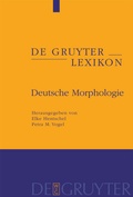 Cover: Deutsche Morphologie - De Gruyter