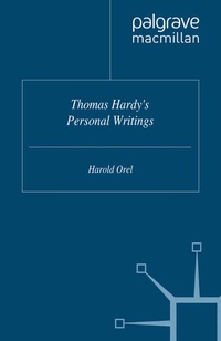 Abbildung von: Thomas Hardy's Personal Writings - Palgrave Macmillan