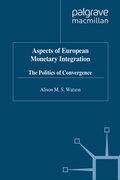 Cover: Aspects of European Monetary Integration - Palgrave Macmillan