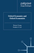 Cover: Oxford Economics And Oxford Economists - Palgrave Macmillan