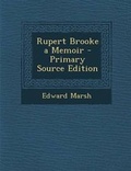 Cover: Rupert Brooke a Memoir - Nabu Press