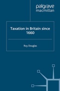 Cover: Taxation in Britain since 1660 - Palgrave Macmillan