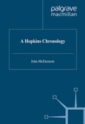 Cover: A Hopkins Chronology - Palgrave Macmillan