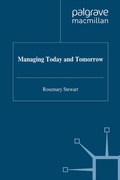 Cover: Managing Today and Tomorrow - Palgrave Macmillan