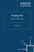Cover: Reading Mill: Studies in Political Theory - Palgrave Macmillan