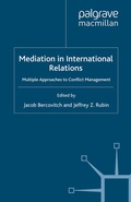 Cover: Mediation in International Relations - Palgrave Macmillan