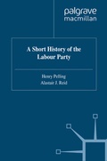 Cover: A Short History of the Labour Party - Palgrave Macmillan