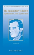 Cover: The Responsibility to Protect - Martinus Nijhoff