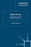 Cover: Blaise Pascal - Palgrave Macmillan