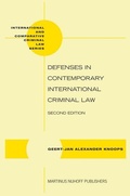 Cover: Defenses in Contemporary International Criminal Law - Transnational Publishers Inc.,U.S.
