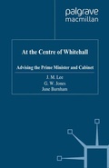 Cover: At the Centre of Whitehall - Palgrave Macmillan