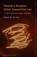 Cover: Towards a European Unfair Competition Law - Martinus Nijhoff