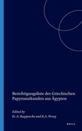 Cover: Berichtigungsliste der Griechischen Papyrusurkunden aus AEgypten - Brill