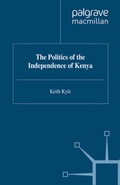 Cover: The Politics of the Independence of Kenya - Palgrave Macmillan
