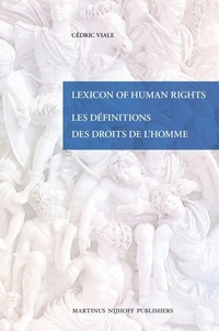 Enlarge image Cover: Lexicon Of Human Rights / Les Definitions des Droits de l'Homme - Martinus Nijhoff