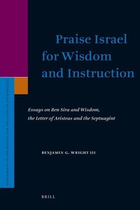Enlarge image Cover: Praise Israel for Wisdom and Instruction - Brill