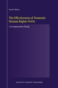 Cover: The Effectiveness of Domestic Human Rights NGOs - Martinus Nijhoff