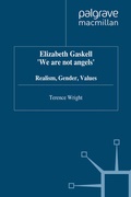 Cover: Elizabeth Gaskell: 'We Are Not Angels' - Palgrave Macmillan