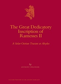 Enlarge image Cover: The Great Dedicatory Inscription of Ramesses II - Brill