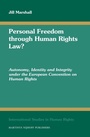 Cover: Personal Freedom through Human Rights Law? - Martinus Nijhoff