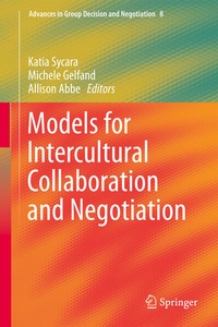 Enlarge image Cover: Models for Intercultural Collaboration and Negotiation - Springer