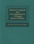 Cover: Business English and Correspondence - Nabu Press