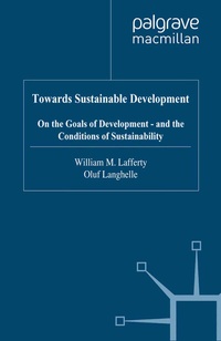 Enlarge image Cover: Towards Sustainable Development - Palgrave Macmillan