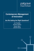 Cover: Contemporary Management of Innovation - Palgrave Macmillan