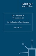 Cover: The Grammar of Consciousness - Palgrave Macmillan