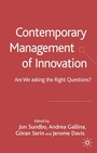 Cover: Contemporary Management of Innovation - Palgrave Macmillan
