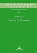 Cover: Studieren mit Behinderung - Peter Lang Verlag