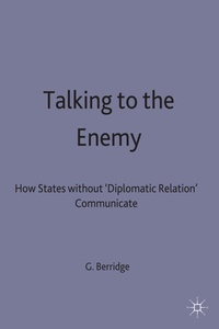 Abbildung von: Talking to the Enemy - Palgrave Macmillan