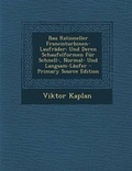 Cover: Bau Rationeller Francisturbinen-Laufrader - Nabu Press