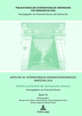 Cover: Akten des XII. Internationalen Germanistenkongresses Warschau 2010: Vielheit und Einheit der Germanistik weltweit - Peter Lang Verlag