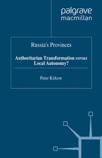 Abbildung von: Russia's Provinces - Palgrave Macmillan