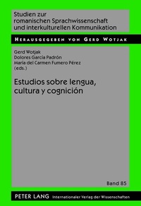 Abbildung von: Estudios sobre lengua, cultura y cognición - Peter Lang Verlag