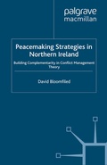 Cover: Peacemaking Strategies in Northern Ireland - Palgrave Macmillan