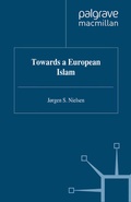Cover: Towards a European Islam - Palgrave Macmillan
