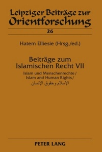 Abbildung von: Beiträge zum Islamischen Recht VII - Peter Lang Verlag