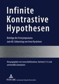 Cover: Infinite Kontrastive Hypothesen - Peter Lang Verlag