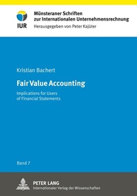 Abbildung von: Fair Value Accounting - Peter Lang Verlag